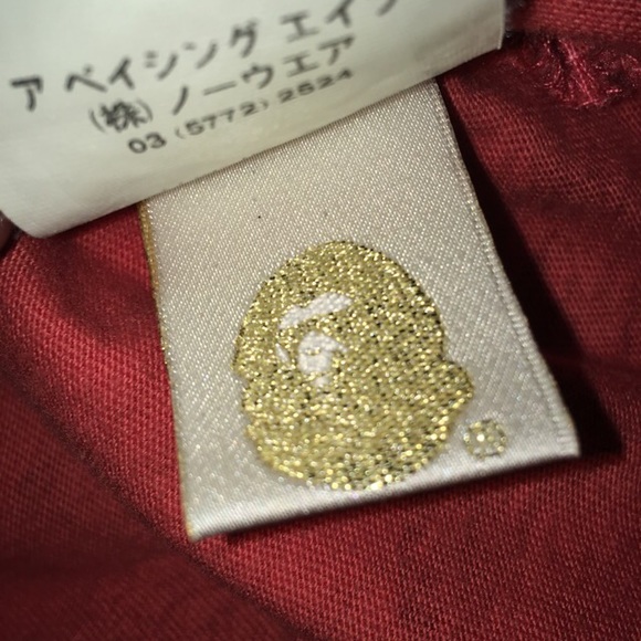 A bathing ape red camo shirt - Picture 3 of 4